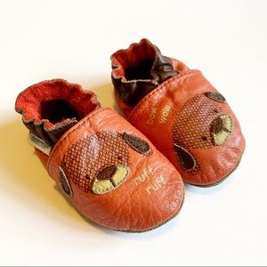 Robeez Slip On Dog Baby Shoes Size 0-6 Month
